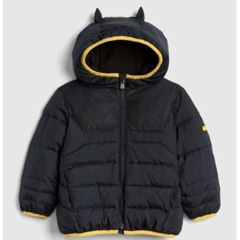 Batman puffer coat by Baby Gap, 4T